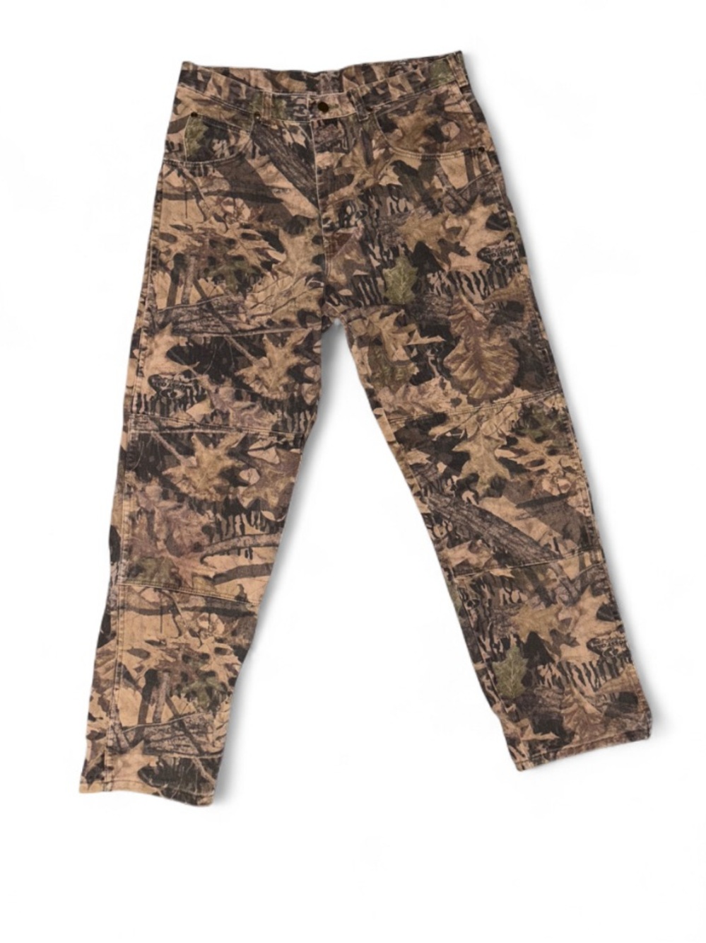 Wrangler Mossy Oak Forest Floor Camouflage Double Knee Denim Jeans